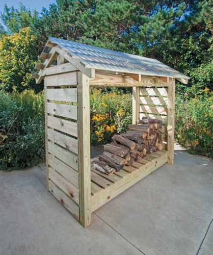 Simple Firewood Shed Plans
